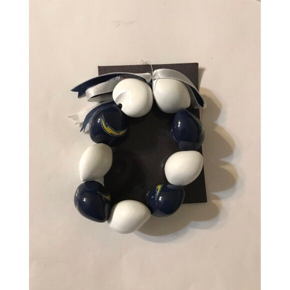NFL Chargers Kukui Nut Bracelet - Picture 1 of 2